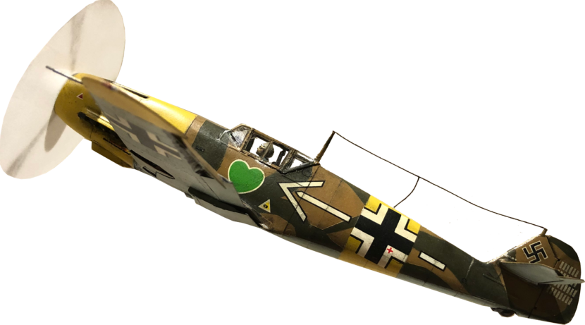 Machetas hechas - Messerschmitt Bf 109 1/48 Vista lateral final