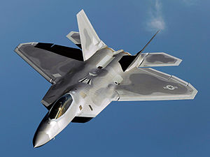 Maquetas Hechas - Lockheed Martin F-22 Raptor Vista frontal-lateral