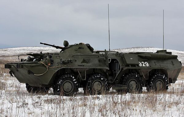 Maquetas hechas - BTR-80 Vista lateral